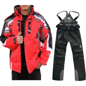 Новый лыжный костюм куртка водонепроницаемый холодостойкий супер теплый мужской лыжный костюм