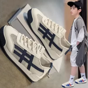 Обувь для мальчиков, новые летние детские кроссовки Forrest Gump с одинарной сеткой для мальчиков, дышащая сетчатая детская обувь среднего и большого размера